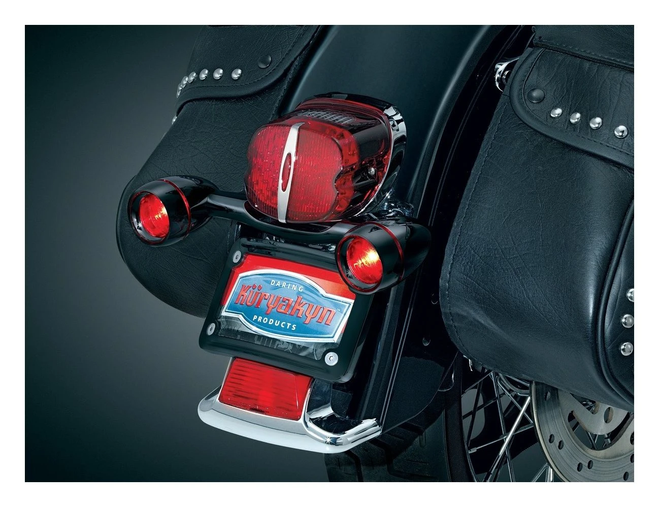 Kuryakyn Bullet Rear Turn Signal Bar Kit For Harley 1986-2022 -Cheap Kuryakyn Store kuryakyn bullet rear led turn signal bar kit for harley19862011 gloss black 2