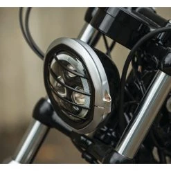 Kuryakyn Dillinger 5.75" Headlight Trim Ring For Harley 1994-2018 -Cheap Kuryakyn Store kuryakyn dillinger575 headlight trim ring for harley19942018 silver 10