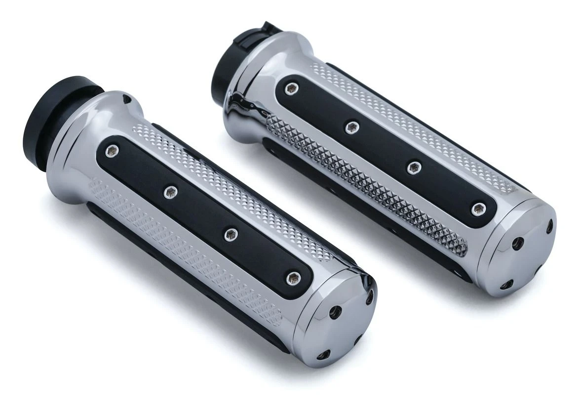 Kuryakyn Heavy Industry Grips For Harley -Cheap Kuryakyn Store kuryakyn heavy industry grips for harley dual cable throttle chrome 2