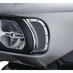 Kuryakyn Mesh Headlight Vent Accents For Harley Road Glide 2015-2022 -Cheap Kuryakyn Store kuryakyn mesh headlight vent accents for harley road glide20152017 5