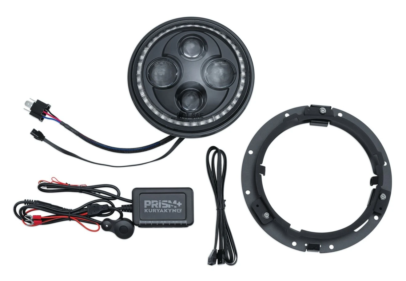 Kuryakyn Orbit Prism+ 7" LED Bluetooth Color Halo Headlight -Cheap Kuryakyn Store kuryakyn orbit prism7 led bluetooth color halo headlight 5