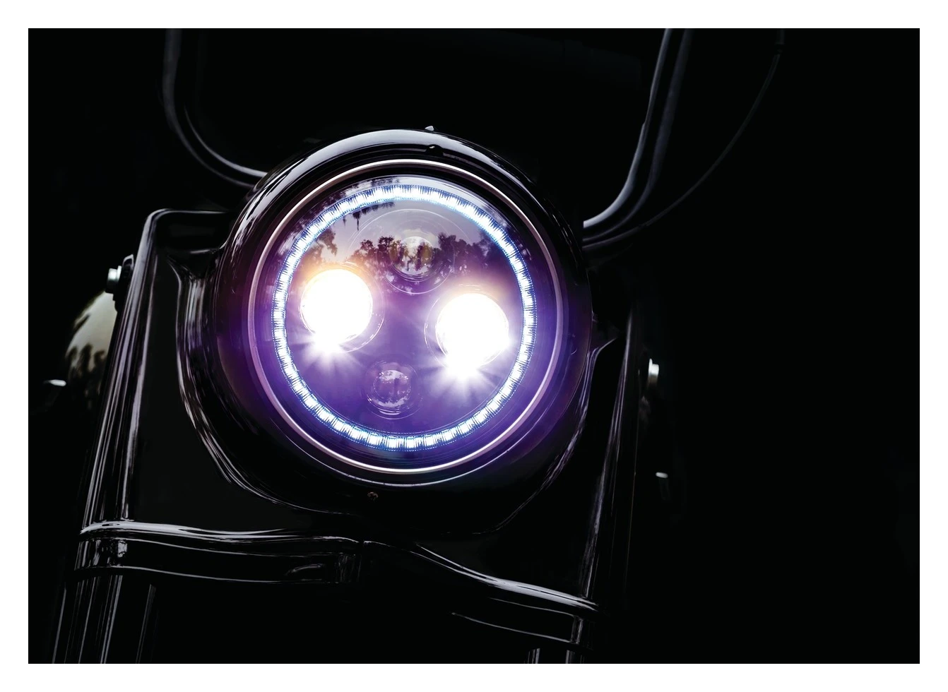 Kuryakyn Orbit Prism+ 7" LED Bluetooth Color Halo Headlight -Cheap Kuryakyn Store kuryakyn orbit prism7 led bluetooth color halo headlight 7