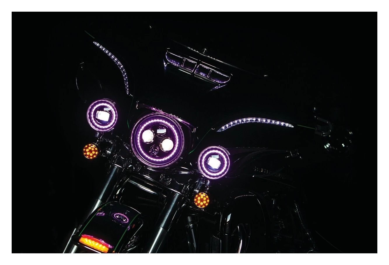 Kuryakyn Orbit Prism+ 7" LED Bluetooth Color Halo Headlight -Cheap Kuryakyn Store kuryakyn orbit prism7 led bluetooth color halo headlight 9