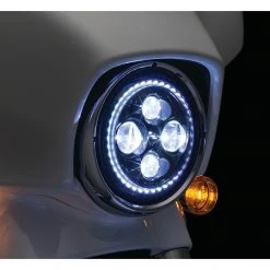 Kuryakyn Orbit Vision 7" LED Halo Headlight For Harley 1991-2022 -Cheap Kuryakyn Store kuryakyn orbit vision7 led halo headlight for harley19942017 6