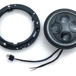 Kuryakyn Orbit Vision 7" LED Halo Headlight For Harley 1991-2022 -Cheap Kuryakyn Store kuryakyn orbit vision7 led halo headlight for harley19942017 9