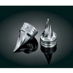 Kuryakyn Twisted Front Axle Nut Covers For Harley