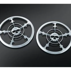 Kuryakyn Zombie Front Speaker Grills For Harley Touring